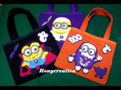 HALLOWEEN MONSTERS MINIONS. DESPICABLE ME HALLOWEEN DIY