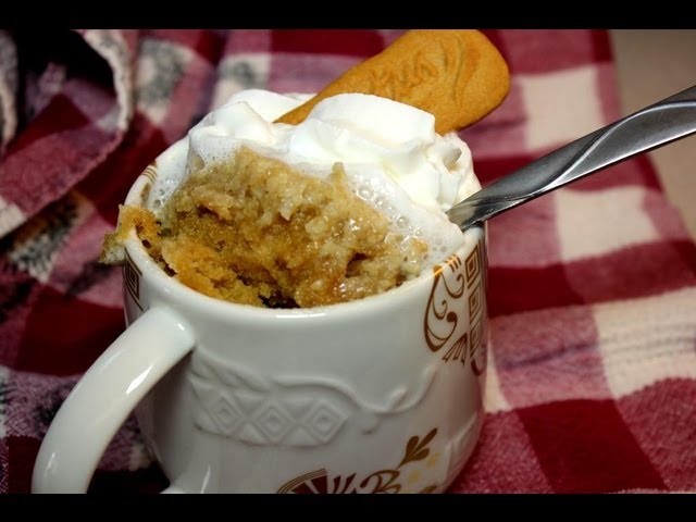 How to Make a Biscoff Mug Cake with CookingAndCrafting