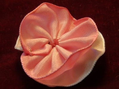 How To make a Folded Ribbon Baby Rosette