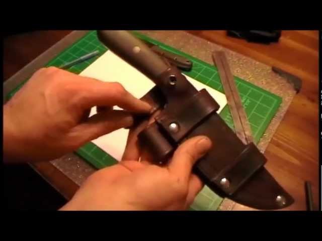 How to make a leather sheath part 1