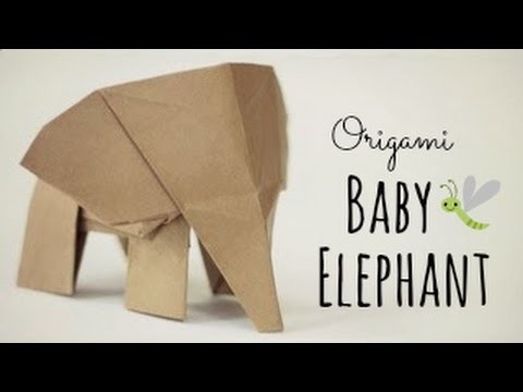 How to make an Origami Baby Elephant. (Tadashi Mori)