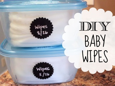 How to make baby wipes! | DIY BABY WIPES