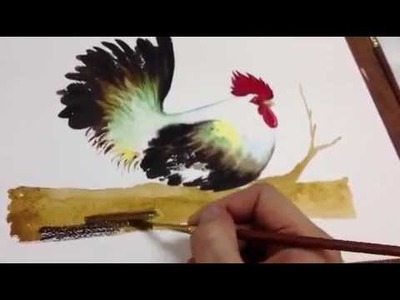 How to paint chicken in Watercolor Part 3