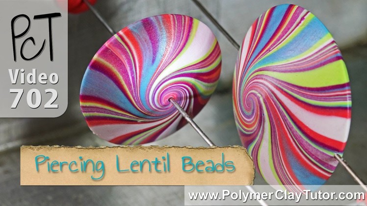 How To Pierce Polymer Clay Lentil Beads
