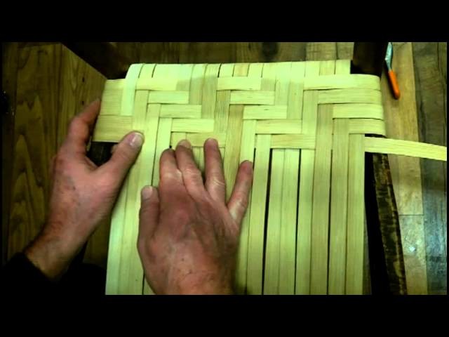 How to Weave a Splint Seat in Herringbone Pattern Using Flat Reed