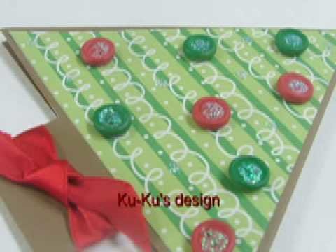 Ku-Ku CARD Pop-Up Chritsmas Tree (Arbolito de Navidad)