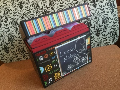 Lunch Notes Box or Greeting Card Organizer