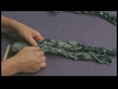 Making Area Rugs From Recycled Jeans : Braided Jeans Rug: Sewing Coils