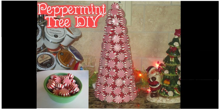 Minute DIY: Christmas Decor - Peppermint Mini Tree