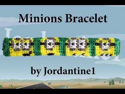 New Minions Bracelet Pattern- Alpha Loom. Rainbow Loom - Despicable Me - Minion