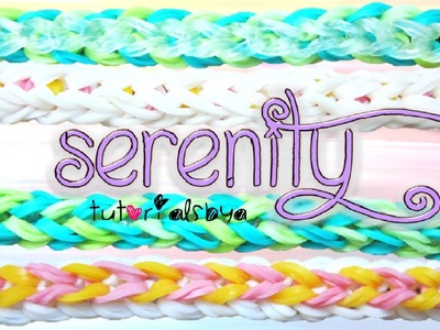 NEW REVERSIBLE Serenity Rainbow Loom Bracelet Tutorial | How To