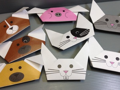 Origami Animal Puppets - Print Your Own Paper!