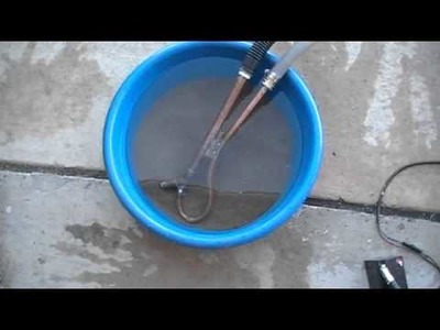 Prototype 12volt venturi water pump nozzle