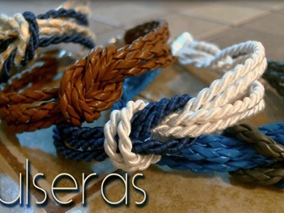 Pulseras con nudo marinero. sailor knot bracelets ♥