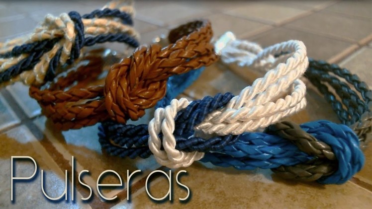 Pulseras con nudo marinero. sailor knot bracelets ♥