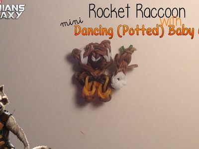 Rainbow Loom Rocket Raccoon w. Mini Potted Groot | Marvel Guardians of the Galaxy [Tidbits Series]