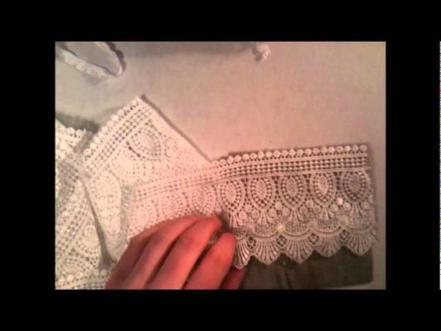 Shabby chic - No sew pouch tutorial using fabri tac glue