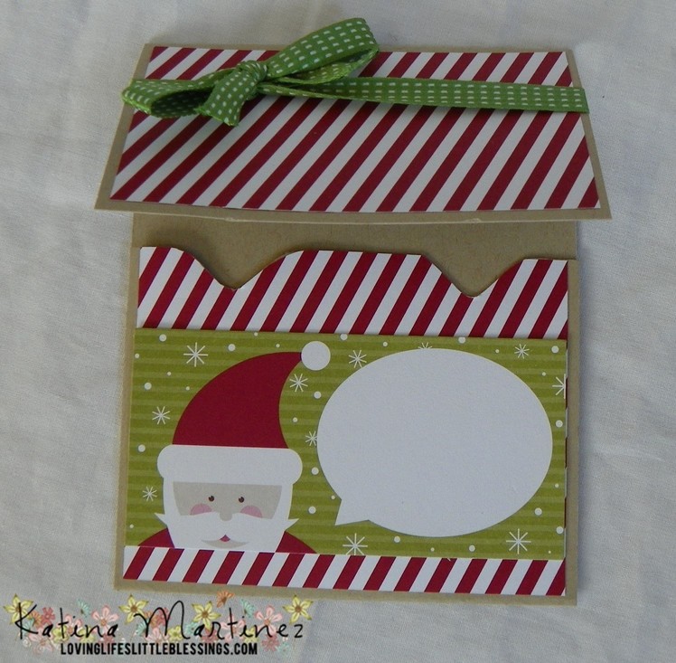 Stampin' Up Punch Board Gift Holder Card