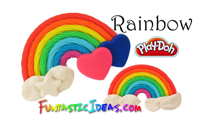 Super Easy Play Doh Rainbow - How to playdough.Cold Porcelain Clay