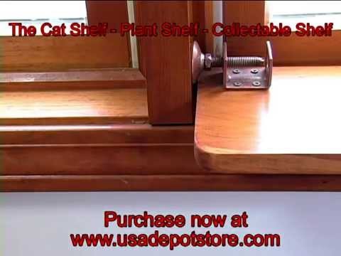 The Cat Shelf - Plant Shelf - Collectible Window Shelf by Walt Barrett