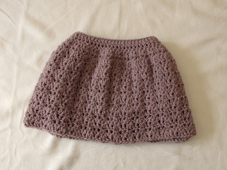 VERY EASY pretty crochet skirt tutorial - all sizes (baby to adult)