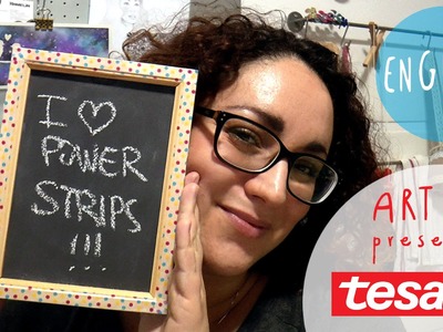 DIY 6 crafting ideas using TESA products: DECO TAPE and POWERSTRIPS by ART TV (english)