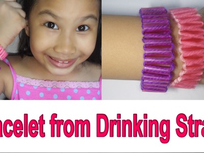 DIY Bracelet from Drinking Straws