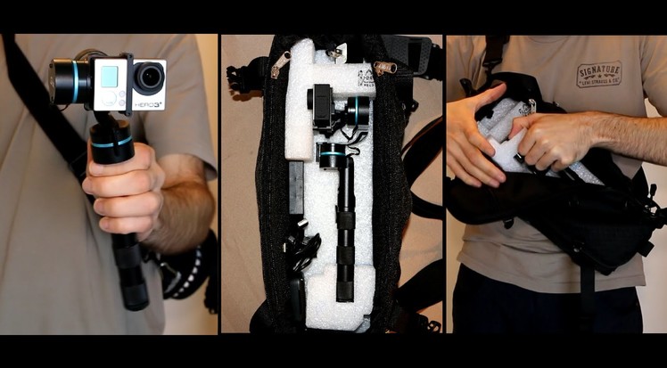 DIY Camera Bag for Feiyu Tech G3 GoPro Stabilizer Gimble + Test Footage