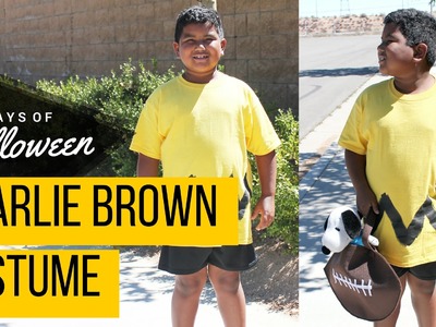 DIY Charlie Brown Costume - 10 minutes 10 dollars! #JPhalloween