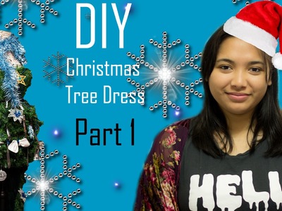 DIY Christmas Tree Dress Part 1- Pattern Making and Cutting the Fabric