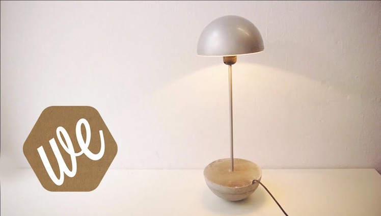 DIY concrete pendulum lamp