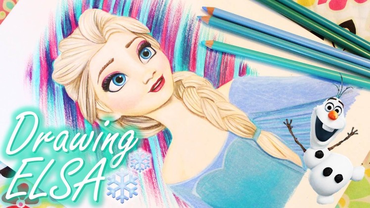 DIY Drawing Elsa From Frozen