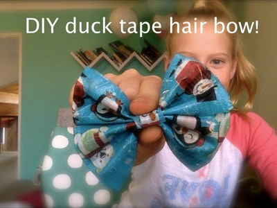 DIY duck tape bow
