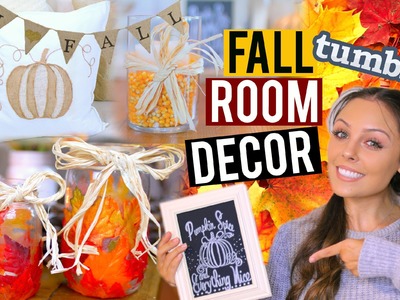 DIY Fall Room Decor 2015! Tumblr + Pinterest Inspired! | Kristi-Anne Beil