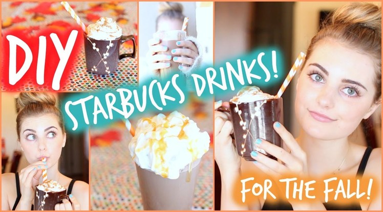 DIY Fall Starbucks Drinks: Pumpkin Spice & Salted Caramel!
