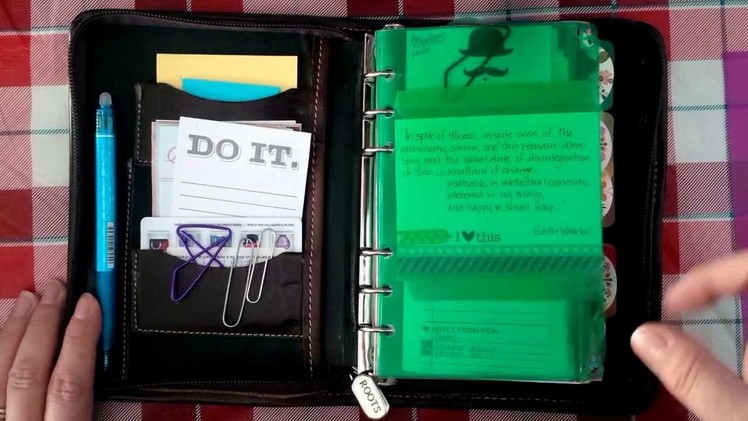 DIY Flyleaf for your planner  (Filofax.Day-Timer.Franklin Covey)