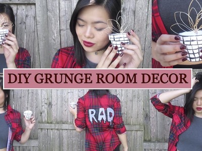 DIY Grunge Room Decor: Wire Flower & Flower Pot