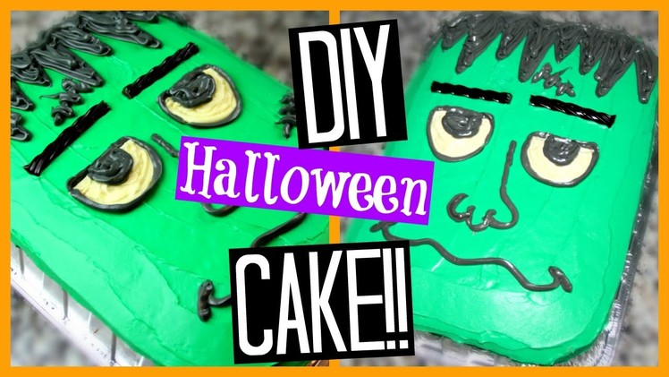DIY HALLOWEEN CAKE | Frankenstein!! (Super Easy)