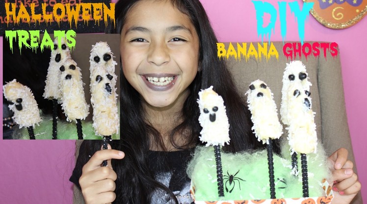 DIY Halloween Treats Banana Ghost Pops|DIY Sweet Treats|B2cutecupcakes