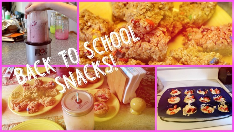 DIY: Healthy Back to School Snacks! | babymad74