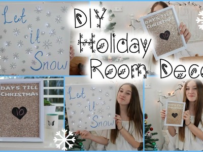DIY Holiday.Christmas Room Decor! Tumblr Inspired!