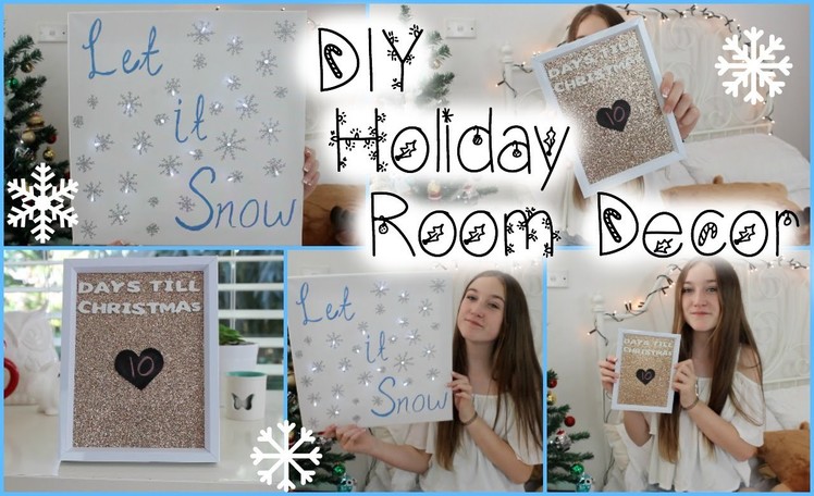 DIY Holiday.Christmas Room Decor! Tumblr Inspired!