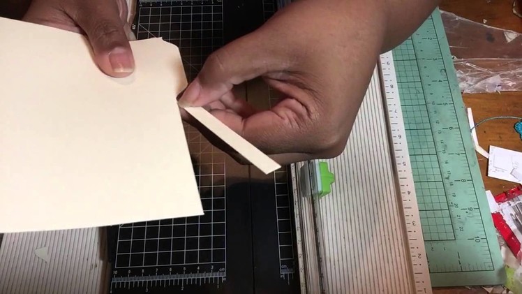 DIY -Mini file folder w.spine- envelop punch board TUTORIAL