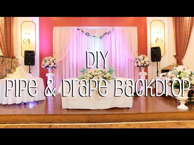 DIY Pipe & Drape Backdrop in 4 Easy Steps