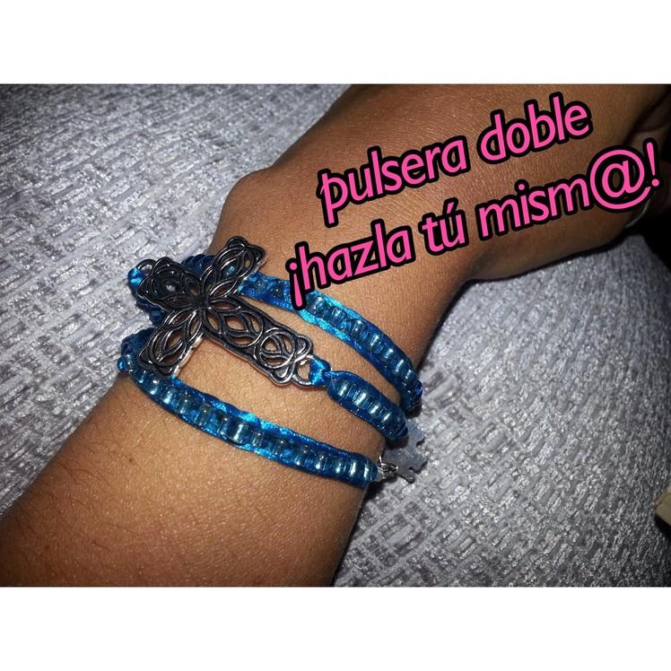 DIY Pulsera doble con cruz - Tutorial hazlo tú mism@!!