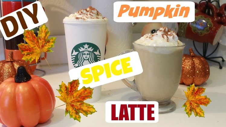 DIY Pumpkin Spice Latte ! Starbucks Fall Drink !