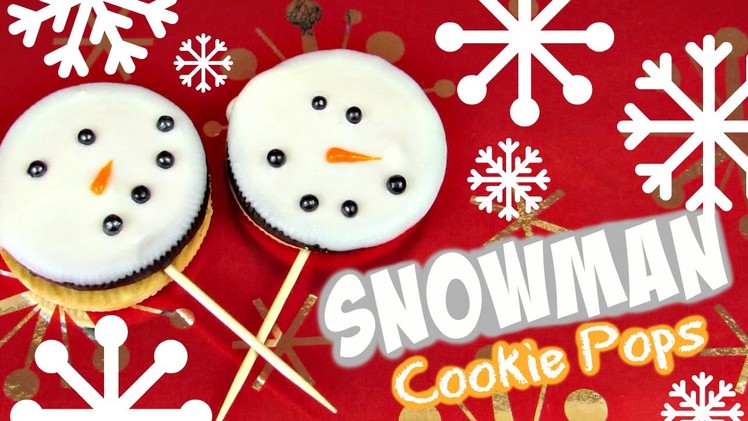 DIY Snowman Cookie Pops