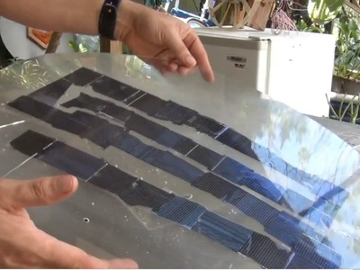 DIY Solar Panel from broken scrap cells UV CURE Resin