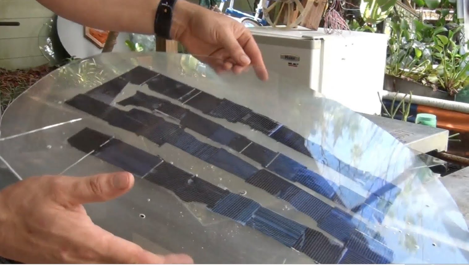 DIY Solar Panel from broken scrap cells UV CURE Resin