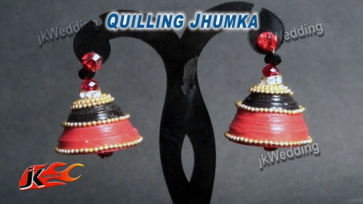 DIY Wedding Quilling Jhumka  | How to make | JK Wedding Craft 014